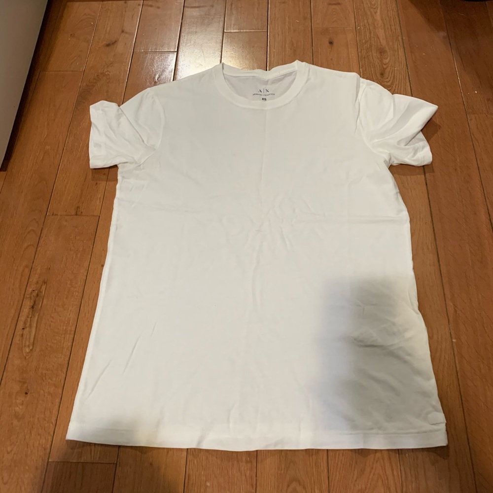 Armani exchange crisp white tee shirt